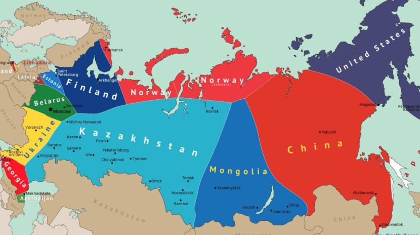В Китае показали "политическую карту мира после распада России": фейк распространяется в сети