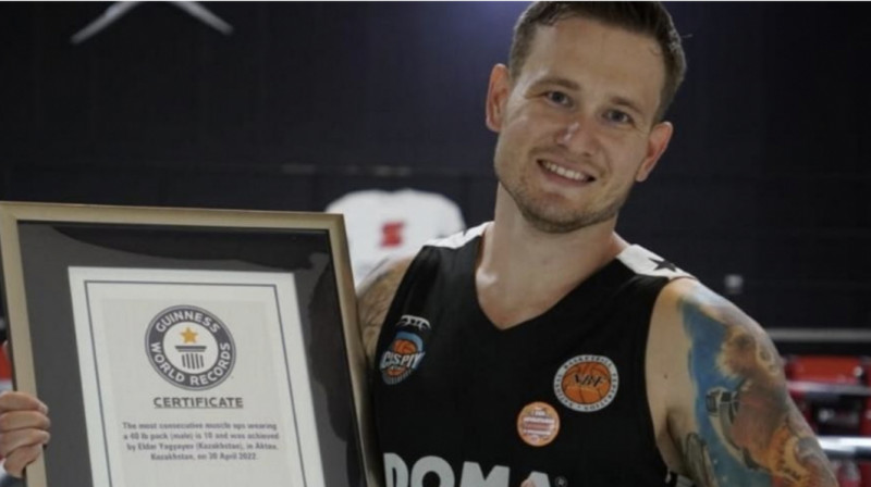 Спортсмен из Актау вошел в книгу рекордов Гиннеса