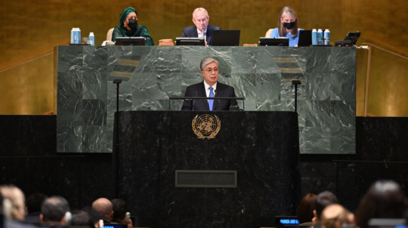Токаев на генассамблее ООН: Нужно уважать территориальную целостность государств