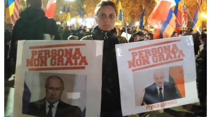 В Ереване прошли протесты против приезда Путина и Лукашенко