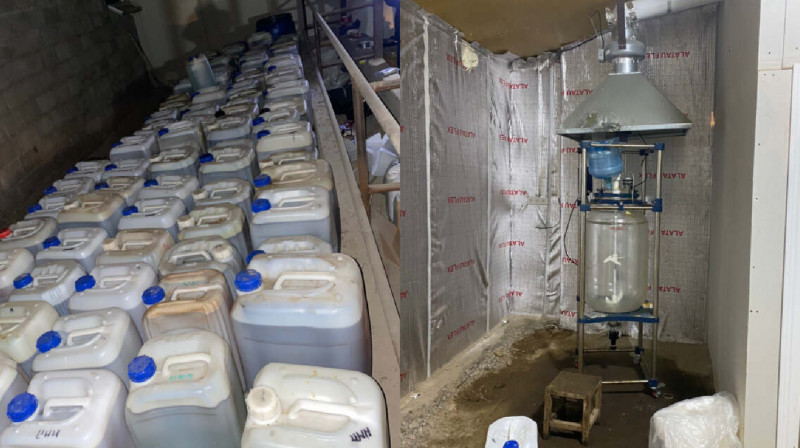 В Алматинской области ликвидировали крупную нарколабораторию