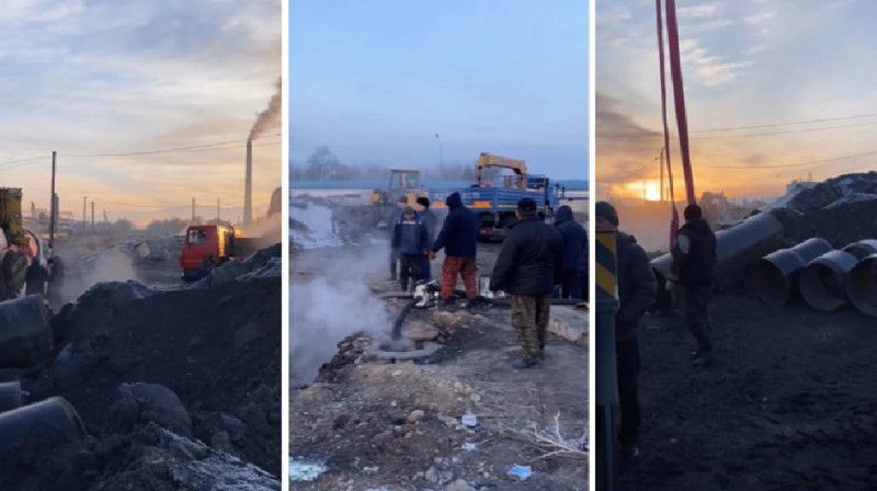 Очередная авария: жители Талдыкоргана остались без отопления