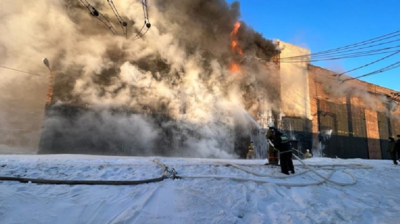 Пожар на электростанции в Актюбинской области: город остался без света и воды