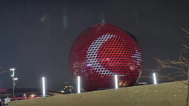 Астанада ЭКСПО шарынан Түркия туы көрсетілді