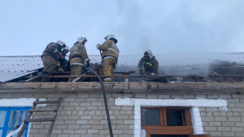 Пожар произошел в одной из школ Павлодарской области