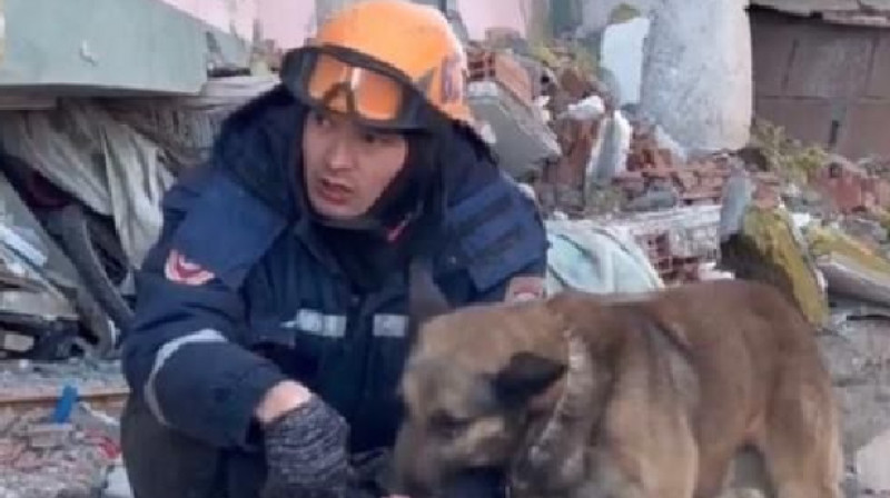 В Турции казахстанские спасатели вытащили из-под завалов отца и двоих детей
