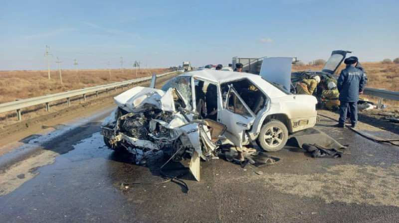 Четыре человека погибли в крупном ДТП в Кызылординской области