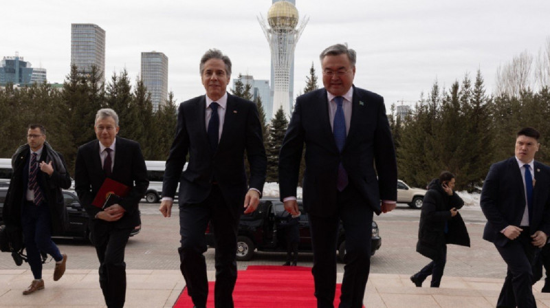 Блинкен: США гордятся стратегическим партнерством с Казахстаном