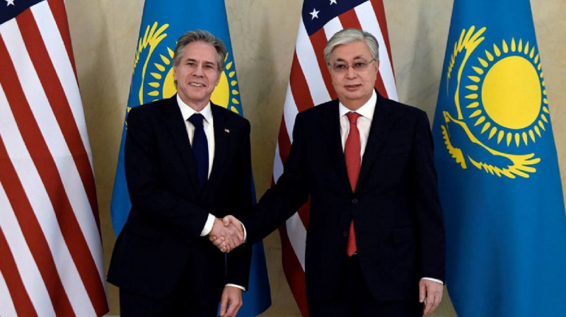Токаев встретился с госсекретарем США Энтони Блинкеном