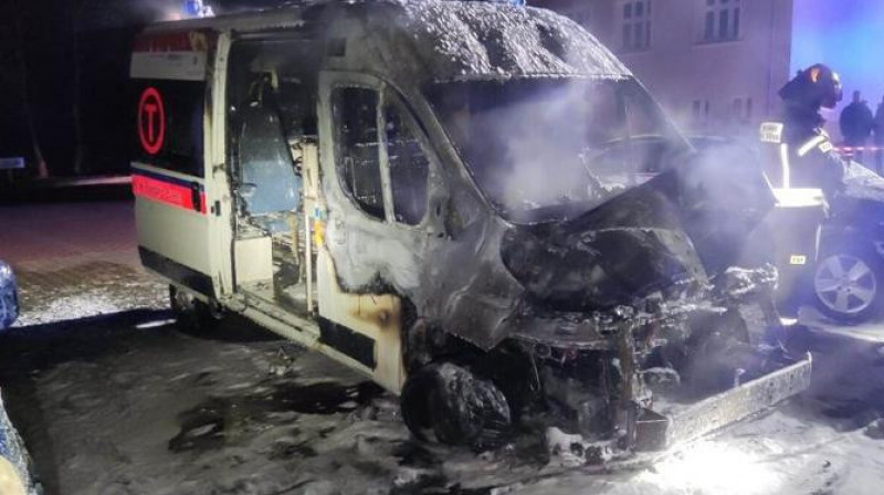 В Польше подожгли машины скорой помощи, предназначенные для отправки в Украину