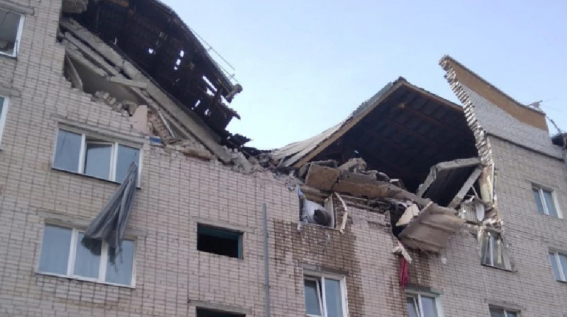 Момент взрыва газа в многоэтажке в Чите попал на видео