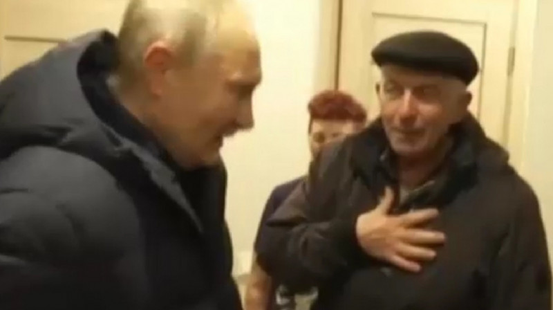 «Это все неправда!» - местный житель на встрече Путина с мариупольцами