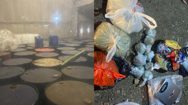 Алматыда “синтетика” өндіруге арналған 72 тонна прекурсор тәркіленді 