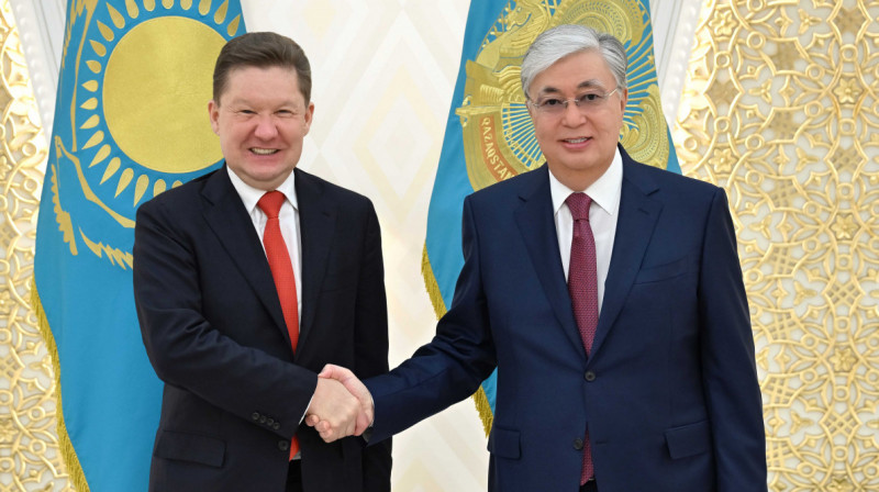 Токаев встретился с главой Газпрома