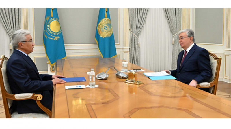 Тоқаев ҰҚШҰ Бас хатшысы Тасмағамбетовті қабылдады