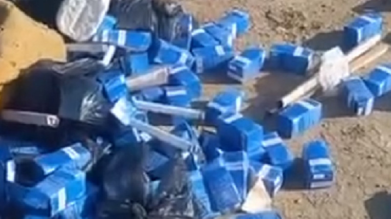 В Мангистау обнаружили свалку медицинских отходов
