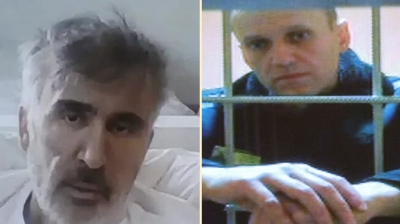 Навальный призвал выпустить на свободу Саакашвили