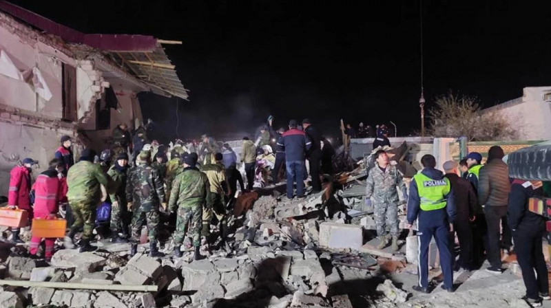 Жаңаөзенде газ жарылды: 11 адам зардап шекті