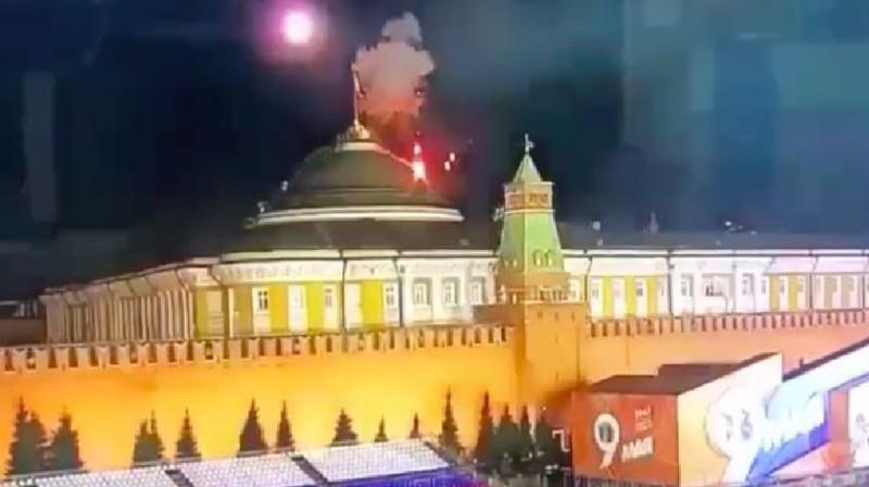 Российская пропаганда скрыла разрушенный Кремль после удара украинского беспилотника