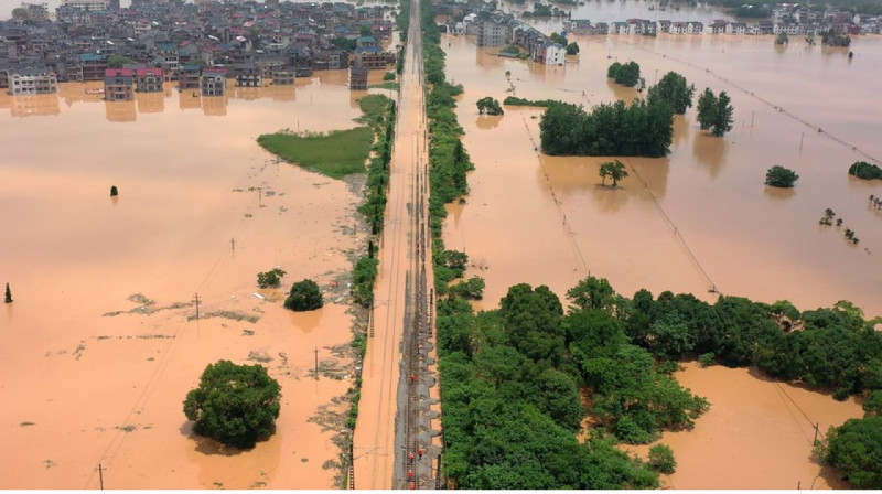500 тысяч жителей китайской провинции пострадали от проливных дождей