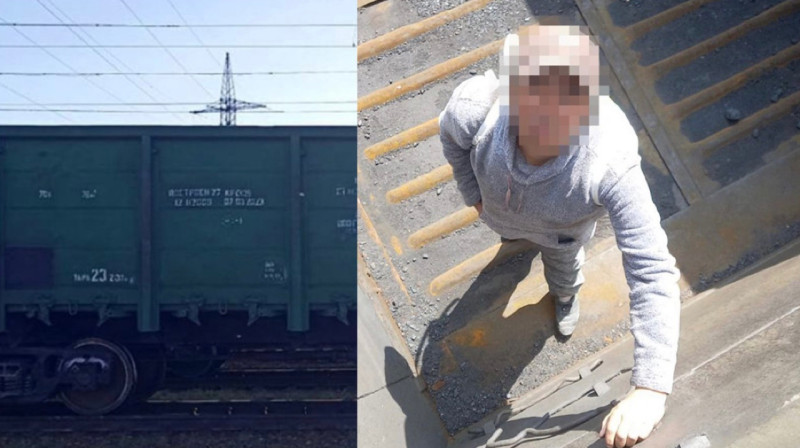 Мужчина пытался пересечь границу Казахстана в вагоне грузового поезда