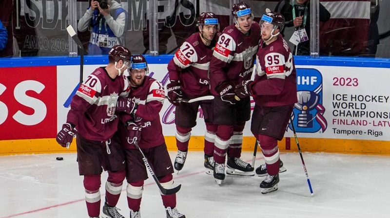 Латвия впервые в истории завоевала медаль на чемпионата мира по хоккею