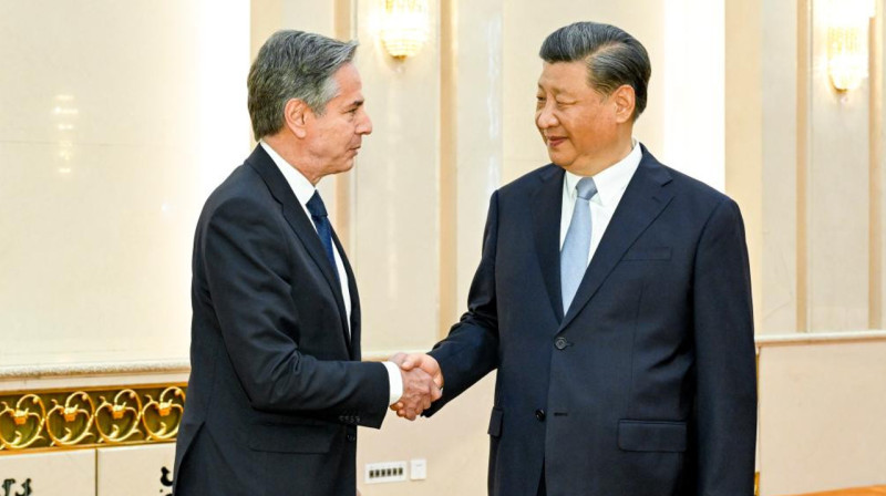 Си Цзиньпин встретился с Энтони Блинкеном в Пекине