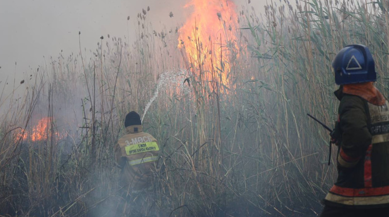 Очередной пожар возник в Абайской области
