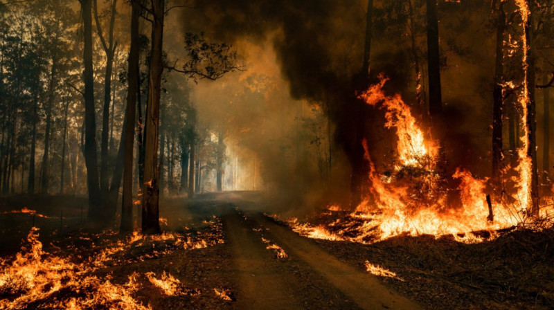 Крупные лесные пожары в Якутии тушат более тысячи человек