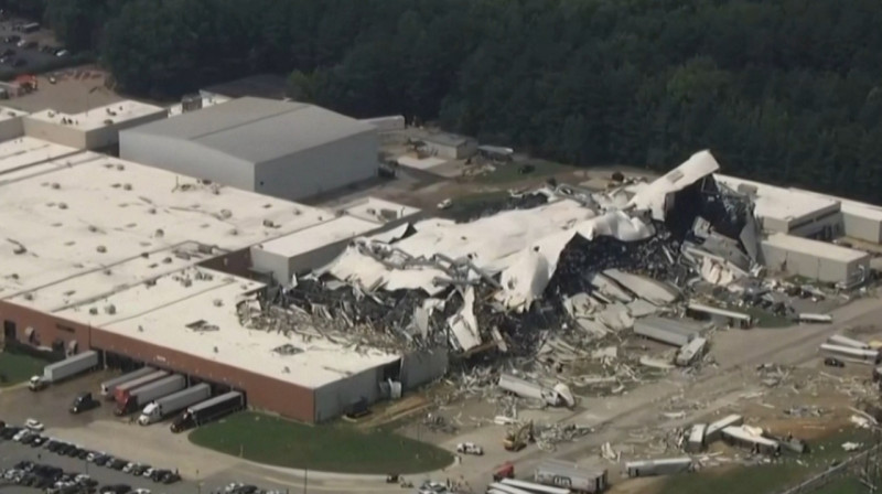 Ураган разрушил завод Pfizer в Северной Каролине