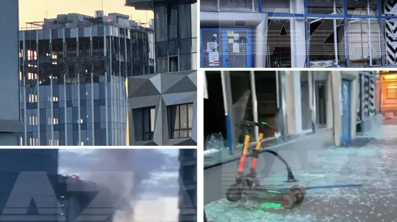 Беспилотники атаковали Москву: один упал близ здания минобороны РФ
