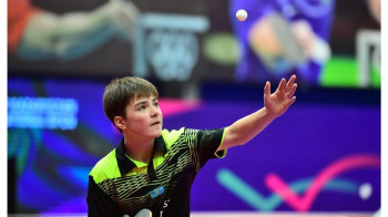 Юный казахстанец завоевал золотую медаль на турнире по настольному теннису в Иордании