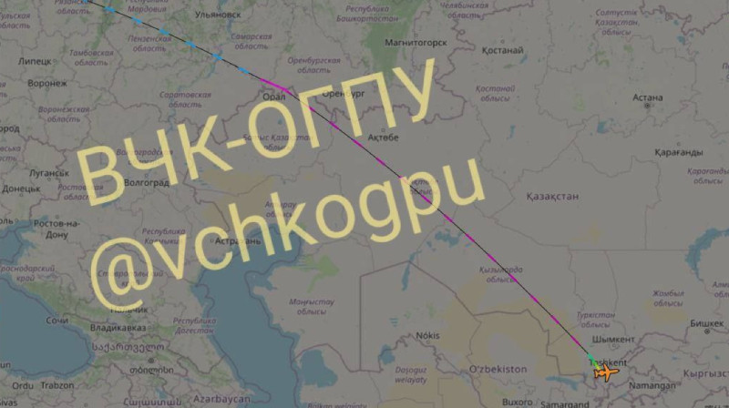 Самолет Медведева прилетел в Ташкент - СМИ