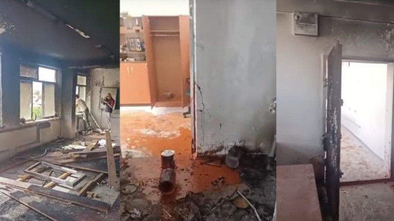 "Рабочие выпрыгивали из окон": в одной из школ Тараза произошел пожар