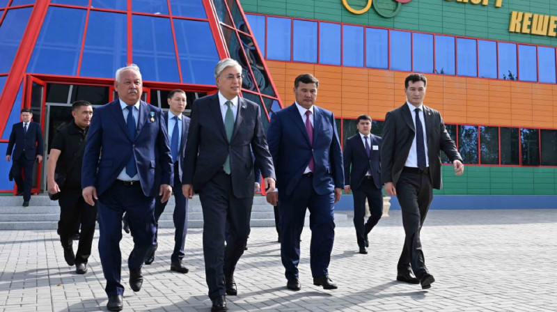 Токаев посетил село имени Наги Ильясова