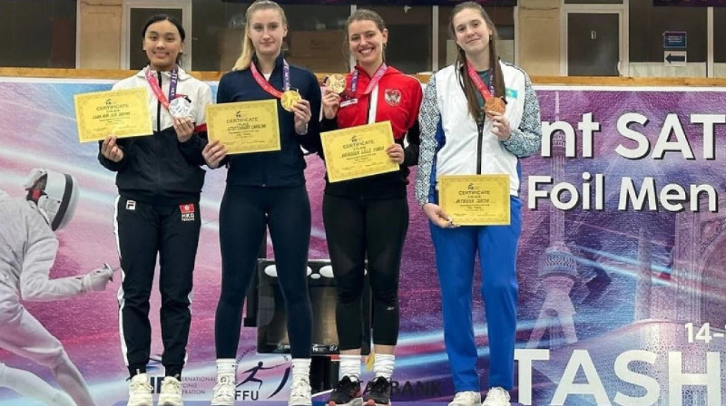 Казахстанка стала бронзовым призером международного турнира по фехтованию