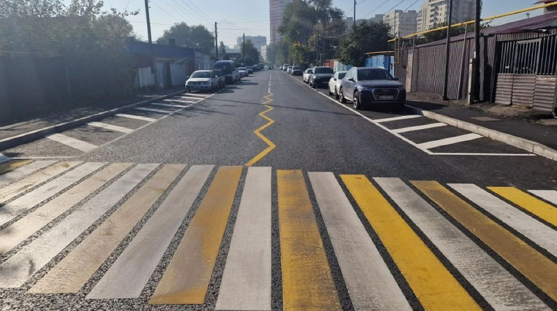Новый вид дорожной разметки появился в Алматы