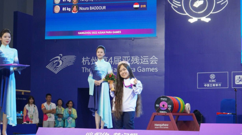 Казахстанка стала серебряным призером по пара пауэрлифтингу на Азиатских пара играх