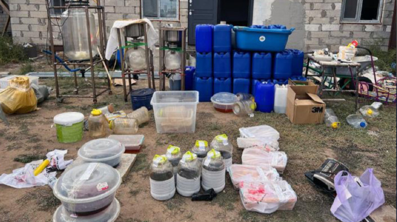 Крупную нарколабораторию «накрыли» в Акмолинской области