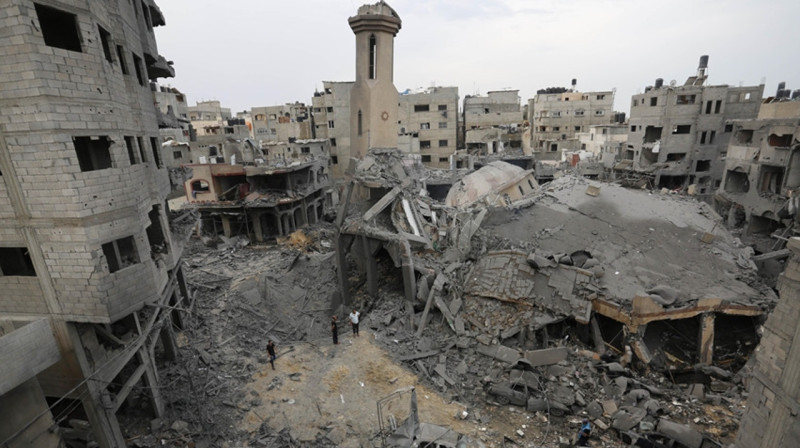 Мечеть была полностью разрушена в секторе Газа в результате бомбардировки