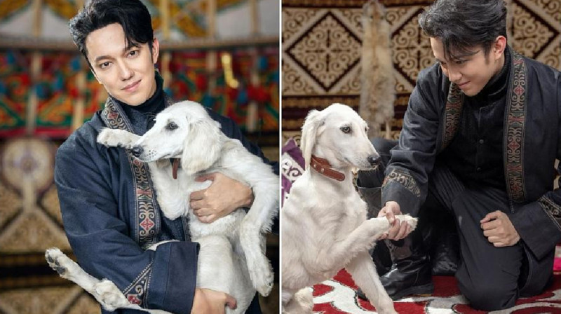 Токаев подарил Димашу Кудайбергенову щенка