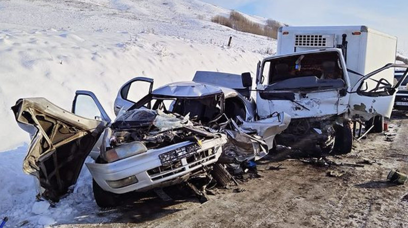Жуткое смертельное ДТП произошло на трассе "Усть-Каменогорск — Рахмановские ключи"