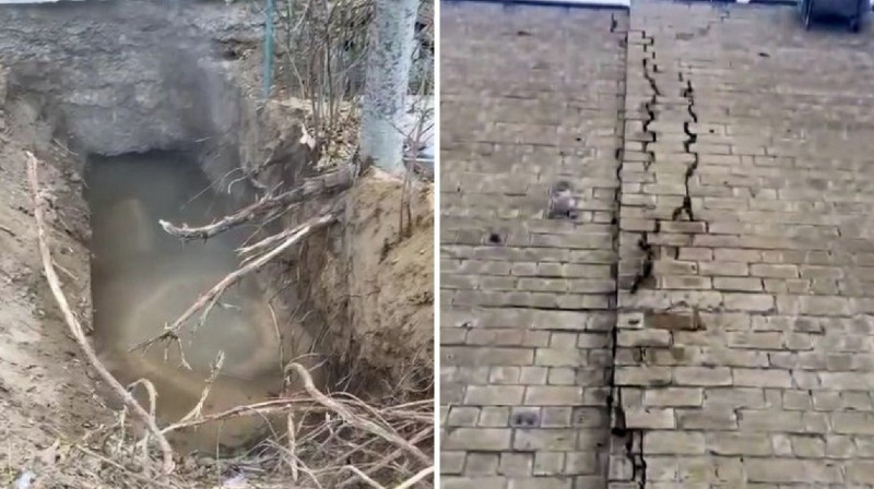 Аварийный жилой дом расходится «по швам» в Актау