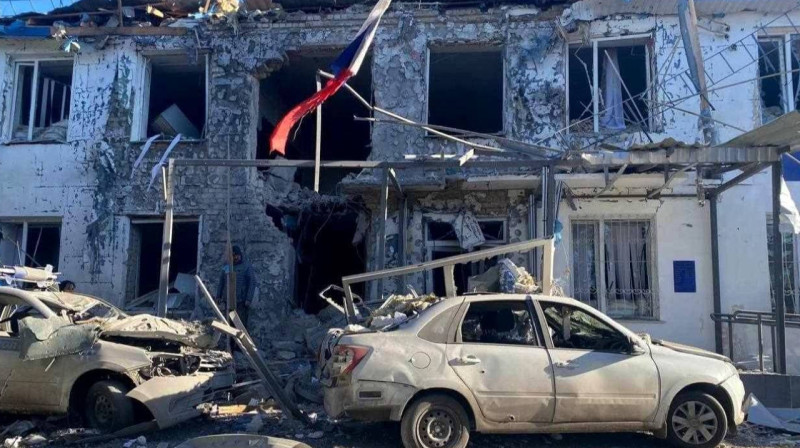 Отдел полиции РФ в Херсонской области уничтожен ракетным ударом ВСУ