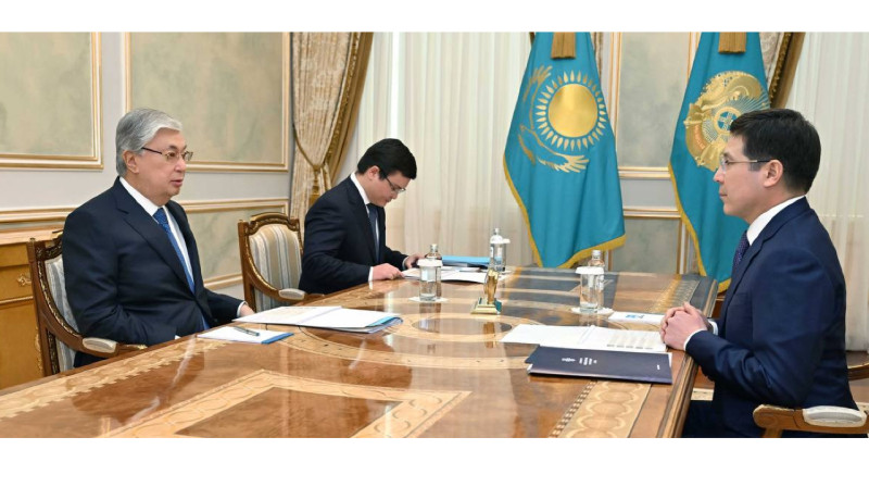 Токаев принял председателя Фонда социального медицинского страхования