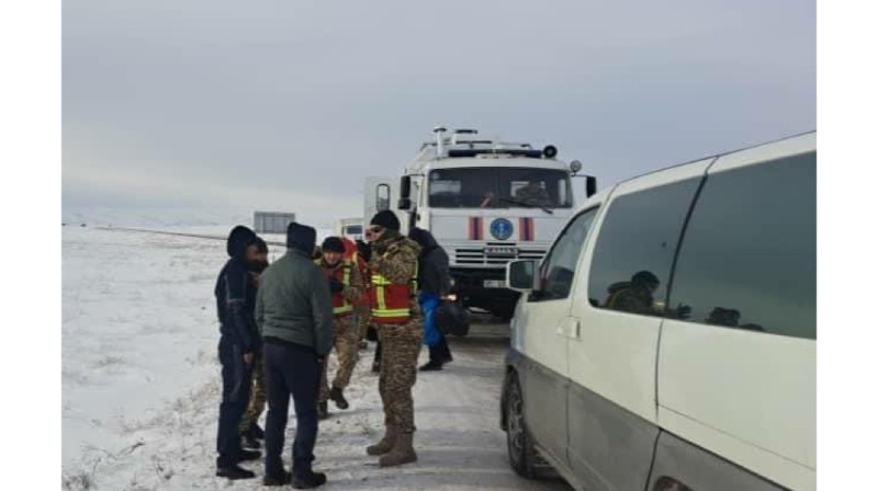 МЧС Кыргызстана направило группу спасателей в Жамбылскую область