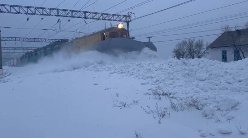 Курсирование поезда отменили из-за обильных осадков в Жамбылской области