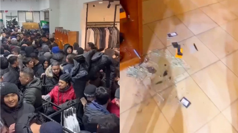 Распродажа превратилась в давку в одном из ТРЦ Алматы. ВИДЕО
