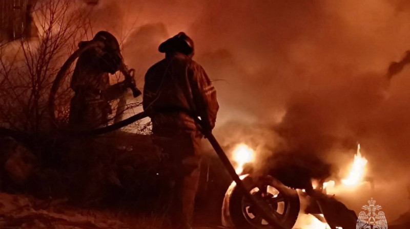 Пожар площадью 600 квадратных метров разгорелся в Забайкальском крае