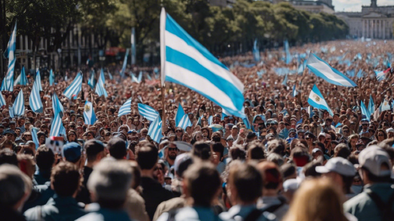 Полицейских почти не было на многотысячных митингах в Аргентине